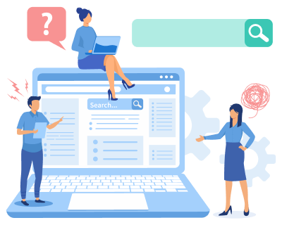 検索がキーワードの揺れに<br>対応できていない