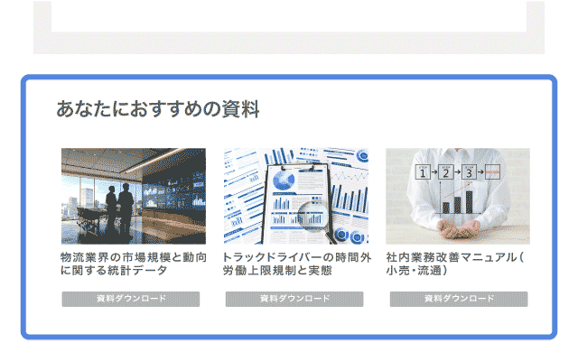 ユーザー毎にパーソナライズされた最適な情報を提示
