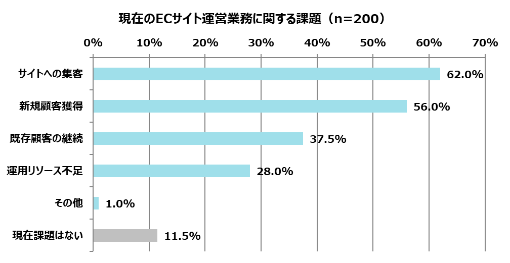 ECサイト運営に関する実態調査